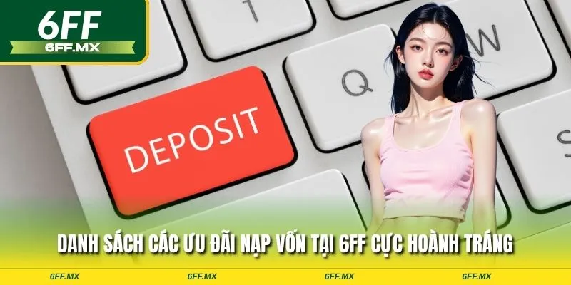 Danh sách các ưu đãi nạp vốn tại 6FF cực hoành tráng
